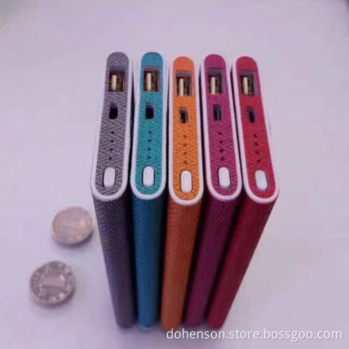 fashionable colorful leather power bank 4000mAh for iPhone 5/6/7 plus,Samsung